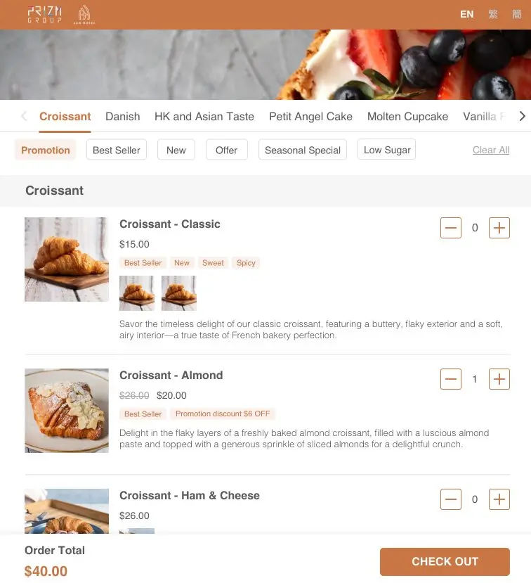 Online Menu Ordering Platform